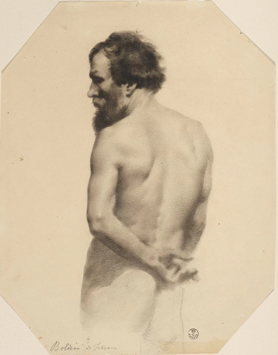 Figura maschile nuda di spalle - Uffizi, Firenze
